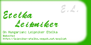 etelka leipniker business card